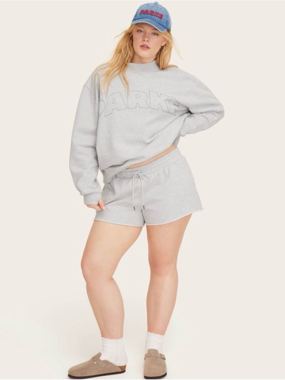Women's Mockneck Pullover Sweatshirt -
Parke Heather Gray L/XL - Picture 6 of 6